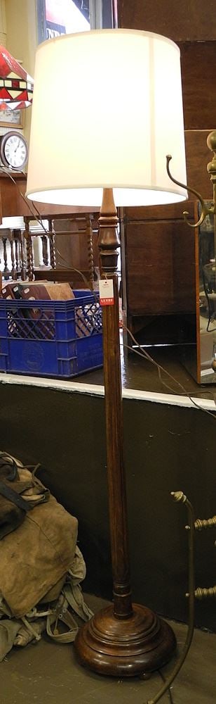 Vintage Hardwood Floor Lamp, 70"h. (1 of 1)