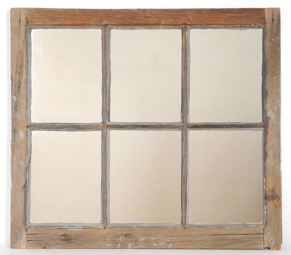 Antique Window Mirror, 25" x 29". (1 of 1)