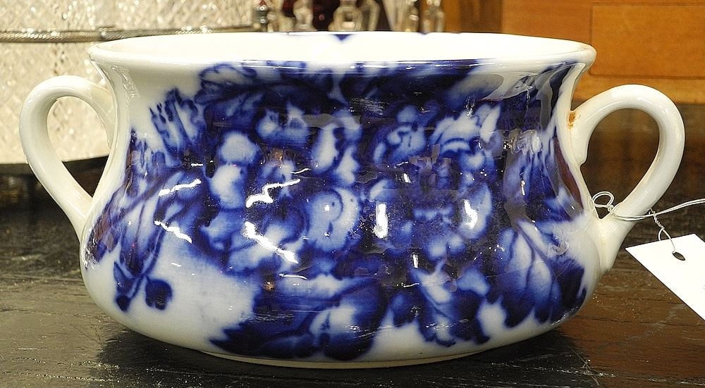 Child's Flow Blue Chamber Pot, 4"h. (1 of 1)