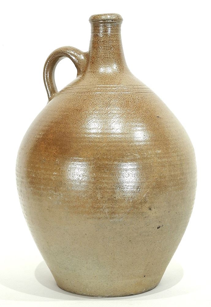 Early Salt Glazed Stoneware Jug, 16 1/2"h. (1 of 6)