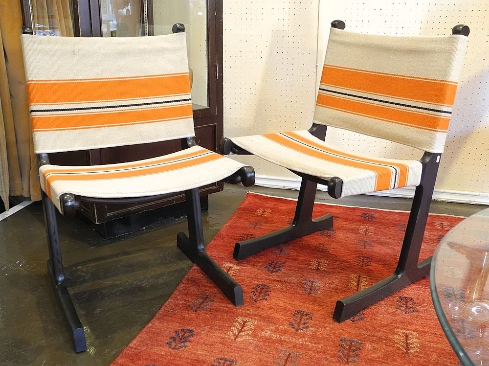 Pair of Cado Denmark 'Spisestue 594' Chairs, Design: Adrian Heath, 32 3/4 "h. (1 of 8)