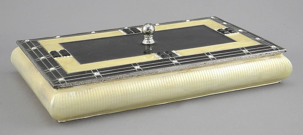 Scottish Art Deco Jewelry Box, 7 1/4 "w.: Scottish Art Deco Jewelry Box, 7 1/4 "w.