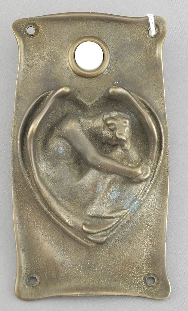 Hatley Castle-Style Bronze Bell Push , 5 3/8"h. (1 of 3)