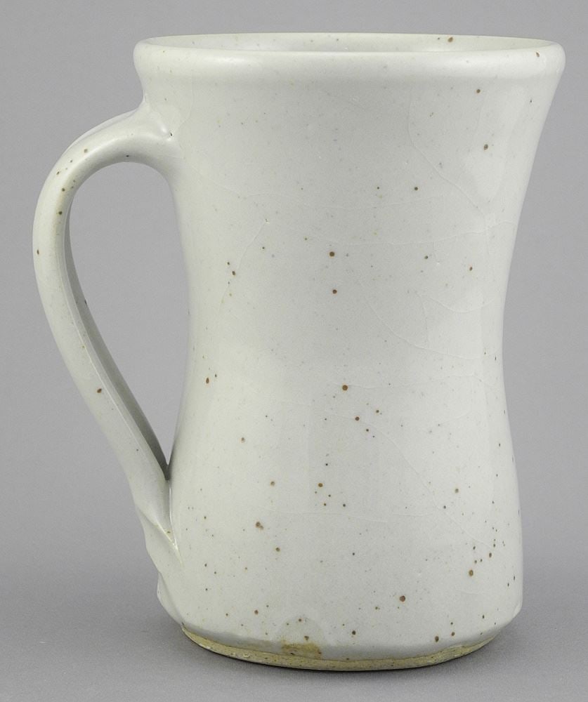 Stoneware mug with Impressed Mark of Wayne Ngan, 6 1/8"h.: Stoneware mug with Impressed Mark of Wayne Ngan, 6 1/8"h.