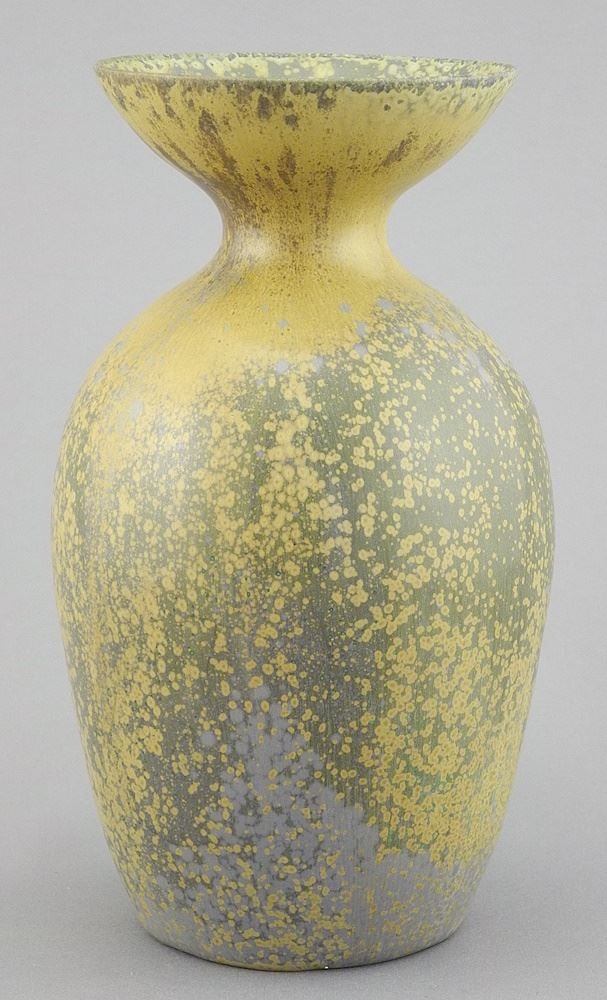 Danish Pottery Vase with Illums Bolighus Label, 7 1/4". (1 of 2)