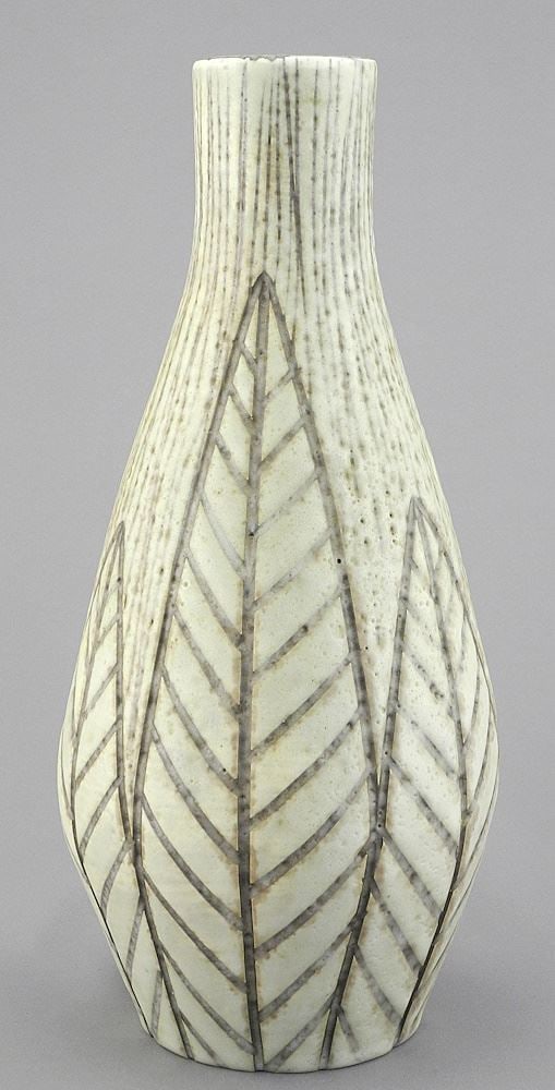 Upsala Ekeby "Rhodes" Vase, Design: Mari Simmulson, 10 7/8".: Upsala Ekeby "Rhodes" Vase, Design: Mari Simmulson, 10 7/8".