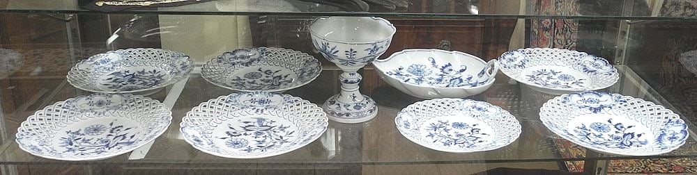 Collection of Meissen Plates / Dish / Compote, 8 1/4" - 9 1/2" Diam. (1 of 4)