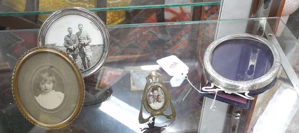 Two Sterling Dresser Frames and Two others, Largest 5". (1 of 1)