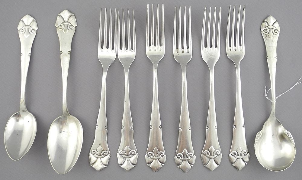 Collection of Danish Silver Plated Cutlery.: Collection of Danish Silver Plated Cutlery.