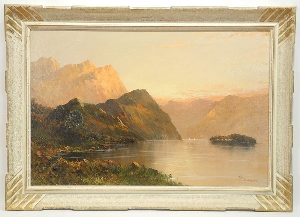 Pair Oil on Canvas F. (Francis) E. Jamieson, 20 x 30", "Loch Goil & Etne".: Pair Oil on Canvas F. (Francis) E. Jamieson, 20 x 30", "Loch Goil & Etne".