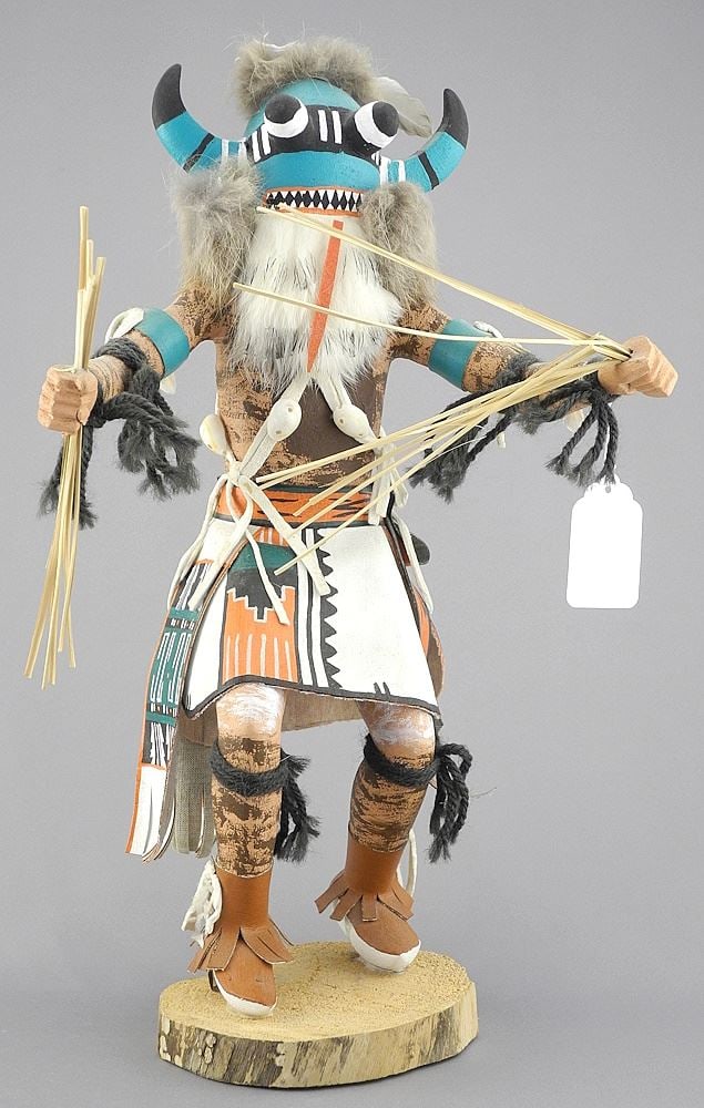 Navajo Kachina Doll "Tongwud Ta-amu" signed Henry Sloan, 13 3/4"h. (1 of 3)
