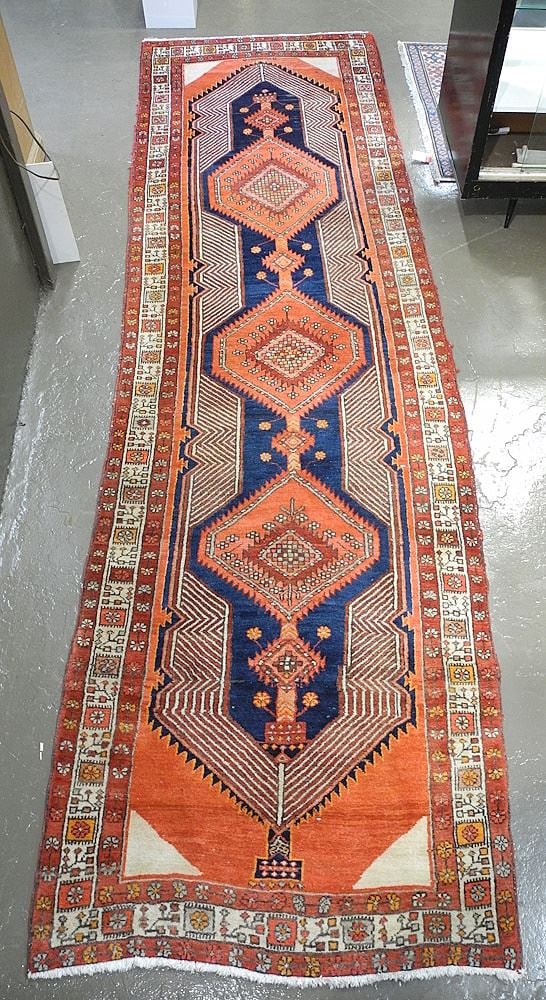 Asian Runner Approximately 3'4" x 11". (1 of 4)