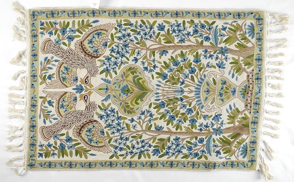 Kashmir Crewel Work Panel, Approx. 36" x 24". (1 of 4)