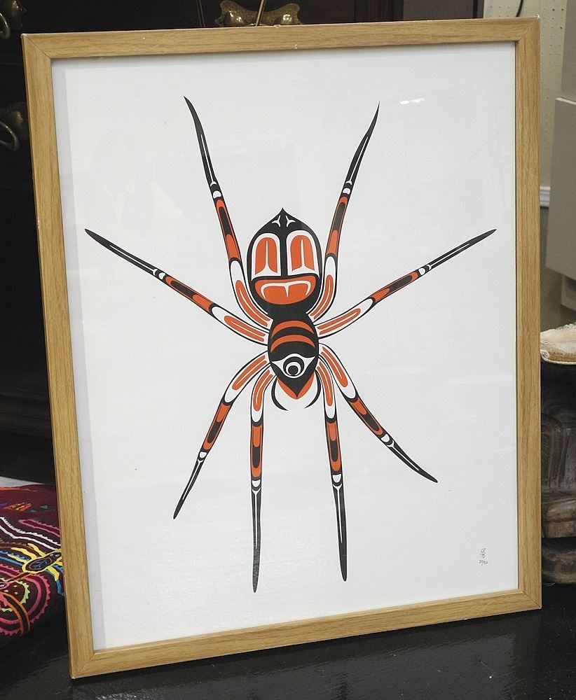 Northwest Coast Serigraph Mono. GS (Gerraro Stockwell), 19 1/2 x15 1/2, "Hobo Spider" #20 (1 of 2)