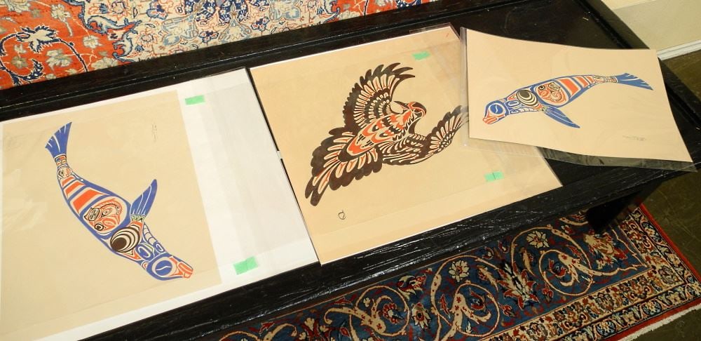 6 Northwest Coast Serigraphs Signed Sean R. Dixon & with Remarque. (1 of 2)