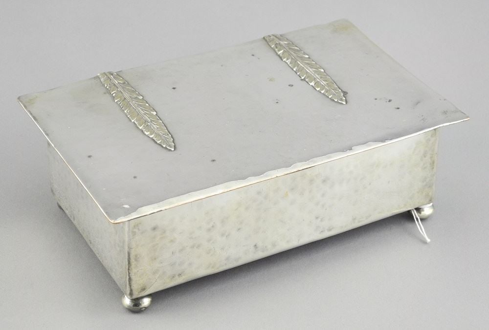 22.8% Silver Alloy Box, 2 1/4 x 6 3/4 x 4 1/4", 460g.: 22.8% Silver Alloy Box, 2 1/4 x 6 3/4 x 4 1/4", 460g.