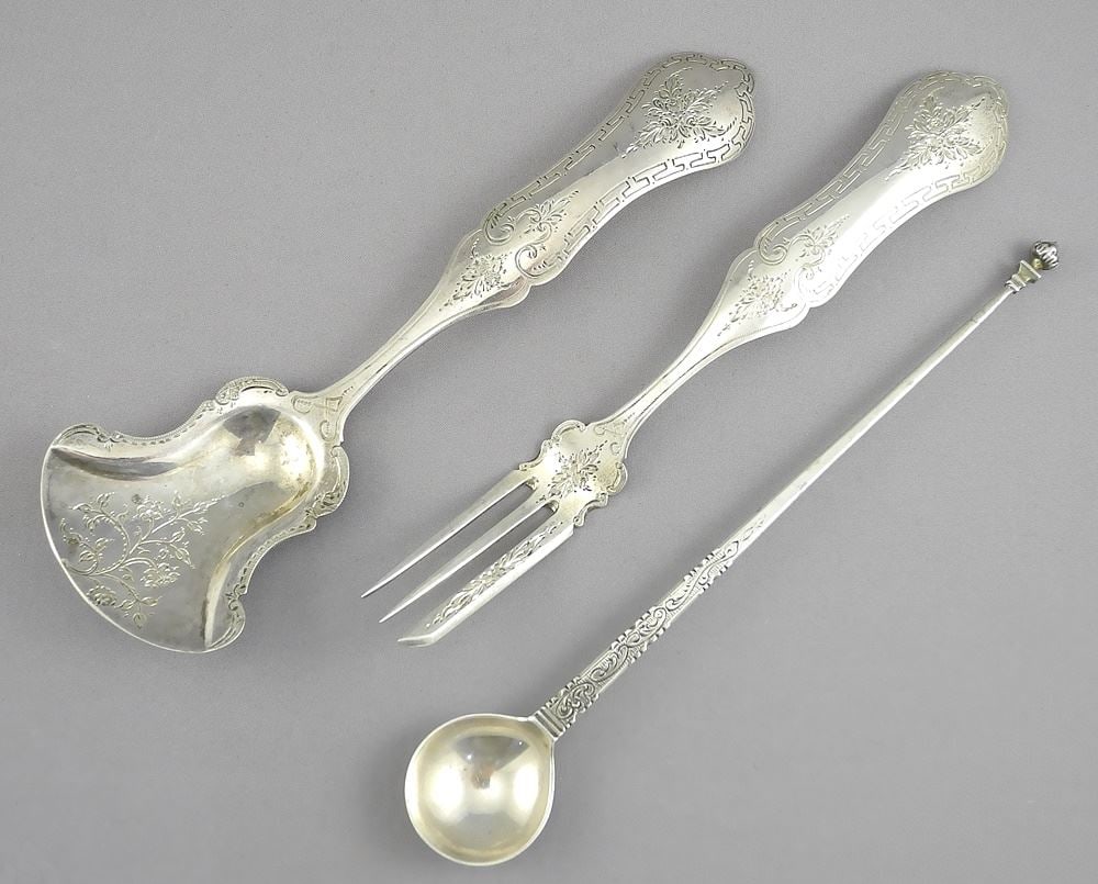Three Dutch Silver Cutlery Items, 7" L, 67g. (1 of 3)