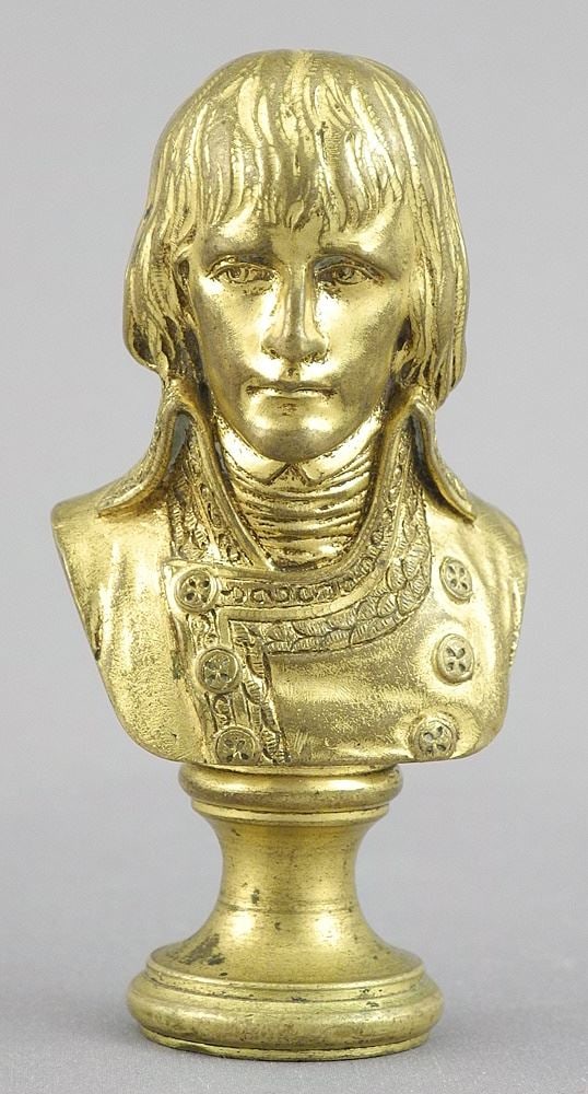 "Susse Freres Editeurs Paris" Gilt Bronze Napoleonic Seal, 3"h. (1 of 6)
