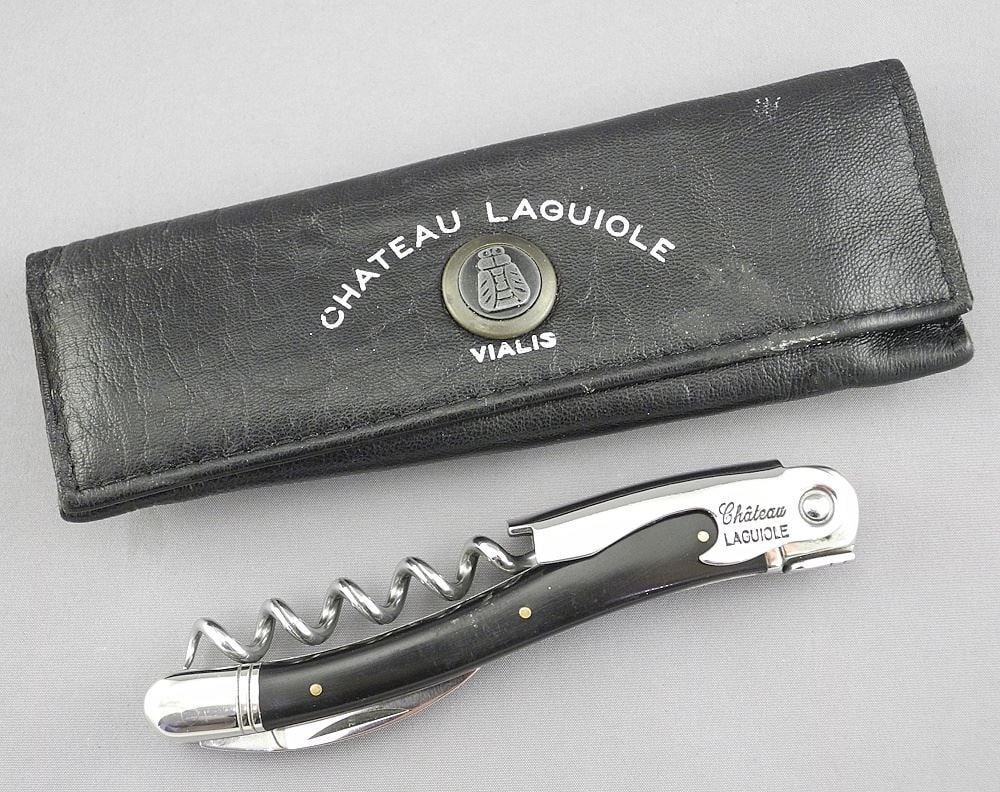 "Chateau Laguiole" Vialis Corkscrew & Pouch, 4 1/2"L.: "Chateau Laguiole" Vialis Corkscrew & Pouch, 4 1/2"L.