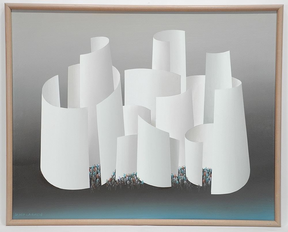 Oil on Canvas signed Kurt Larisch, 24 x 30", "L-74".: Oil on Canvas signed Kurt Larisch, 24 x 30", "L-74".