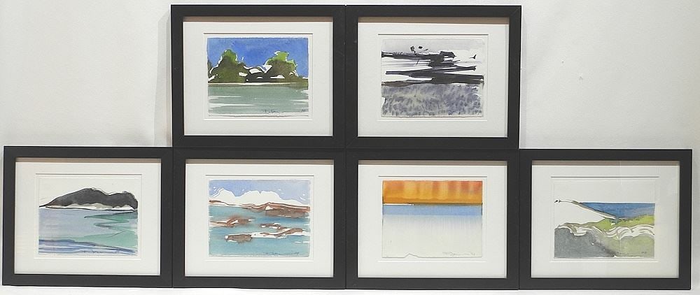 Six Watercolour signed F. (Flemming) Jorgensen '91-'94, 5 x 6 1/2", Various Subjects. (1 of 6)