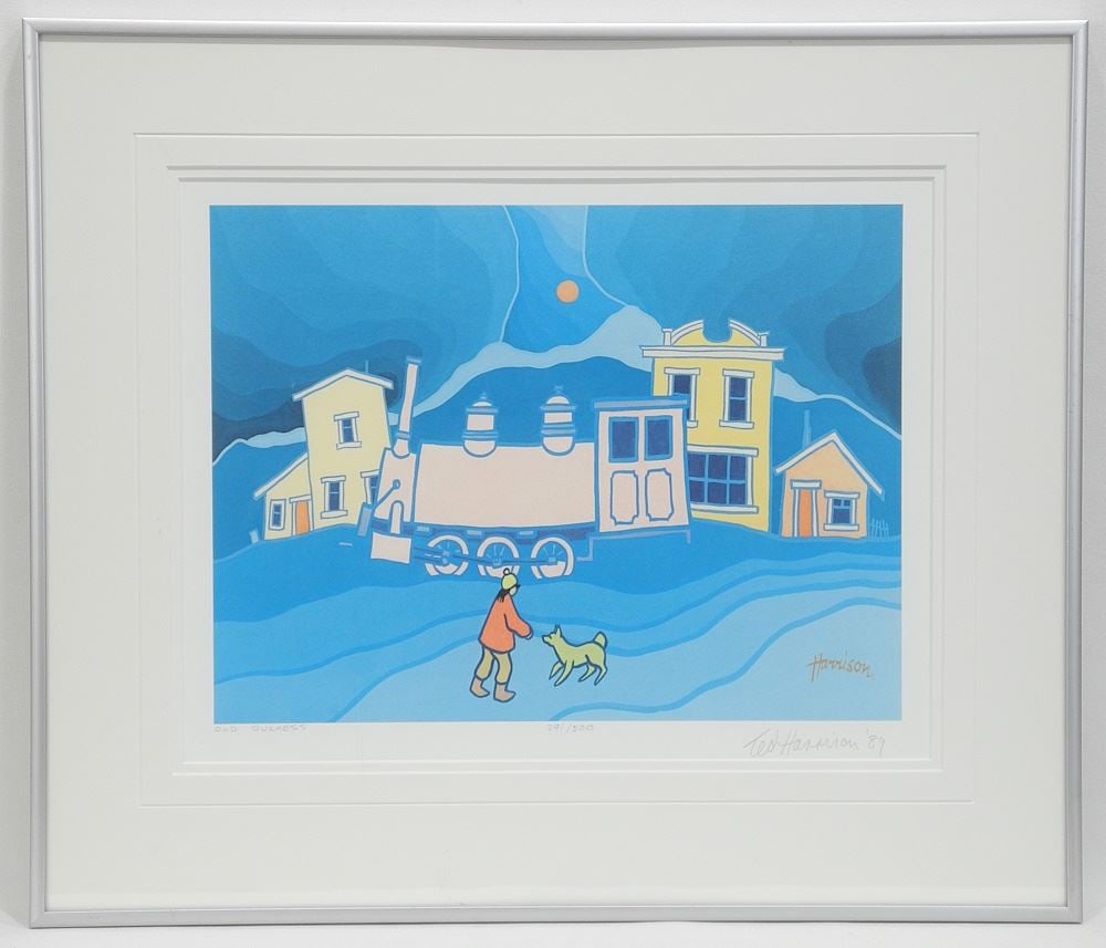 Colour Print signed Ted Harrison'89, 10 1/8 x 13", "Old Duchess" #291/500 (1 of 4)