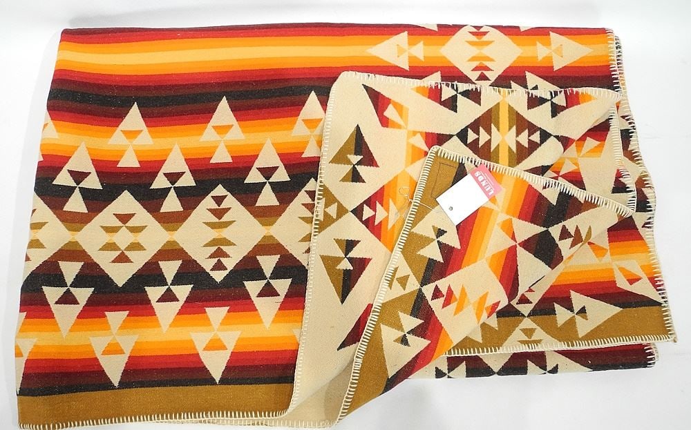 Pendleton-Style Blanket Approx. 6'2" x 4'4" (label missing). (1 of 1)