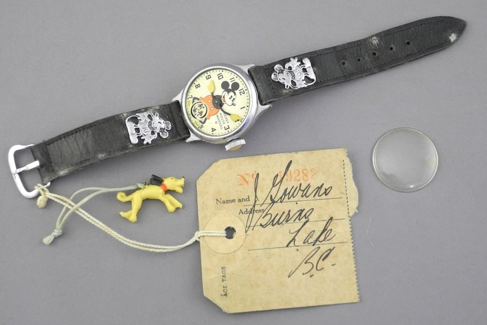 Ingersoll Mickey Mouse Watch, C.1957 (as found/loose parts). (1 of 3)