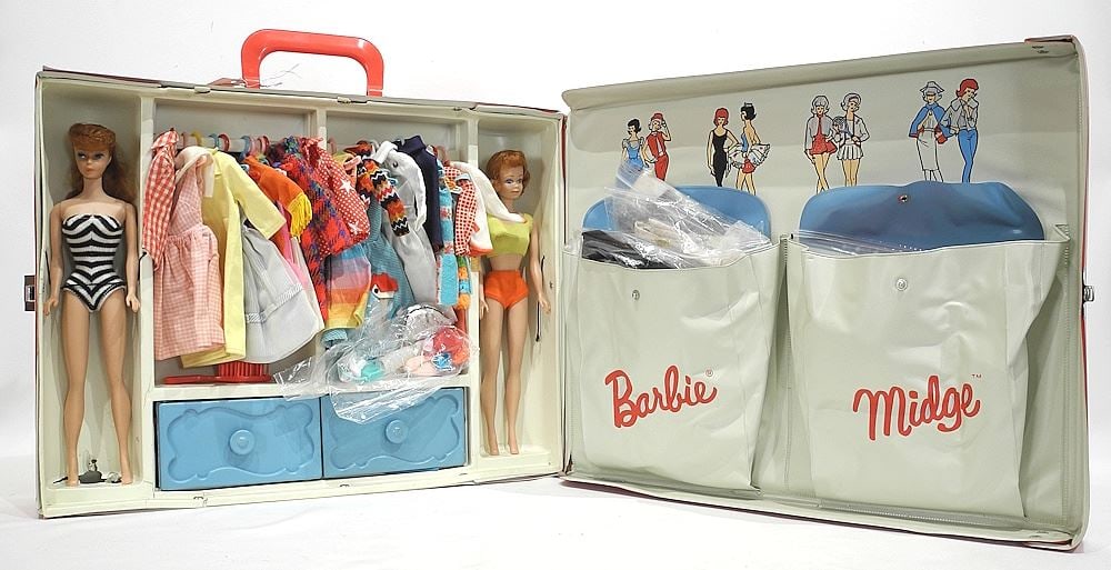 Vintage "Barbie & Midge" Case & Contents. (1 of 3)