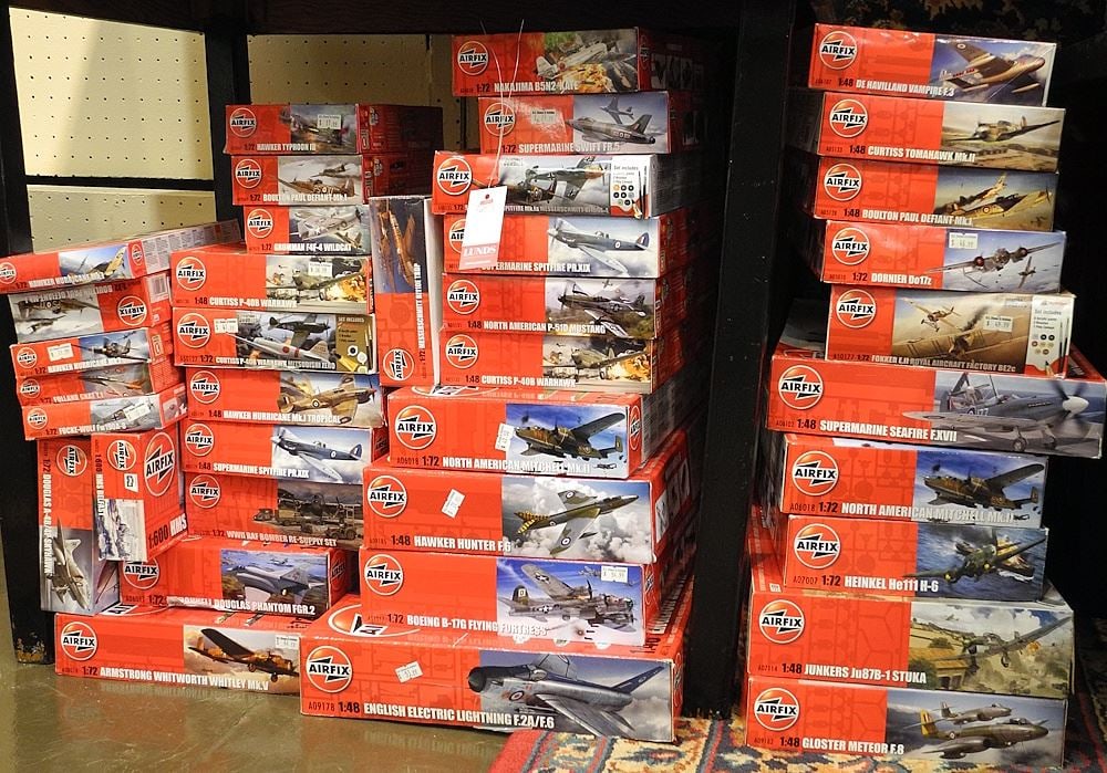 Large Collection of Airfix Airplane' Models. (1 of 1)