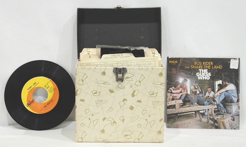 Collection of Vintage '45's: Beatles / Tom Jones / Donovan / The Guess Who etc. (1 of 1)