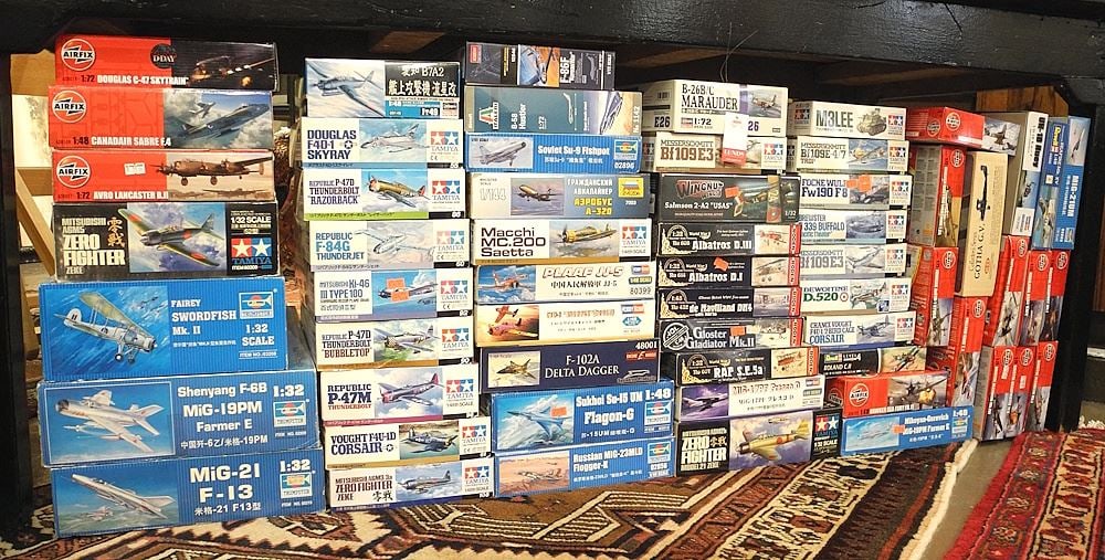 Large Collection of Airplane Models, Various Makers. (1 of 4)