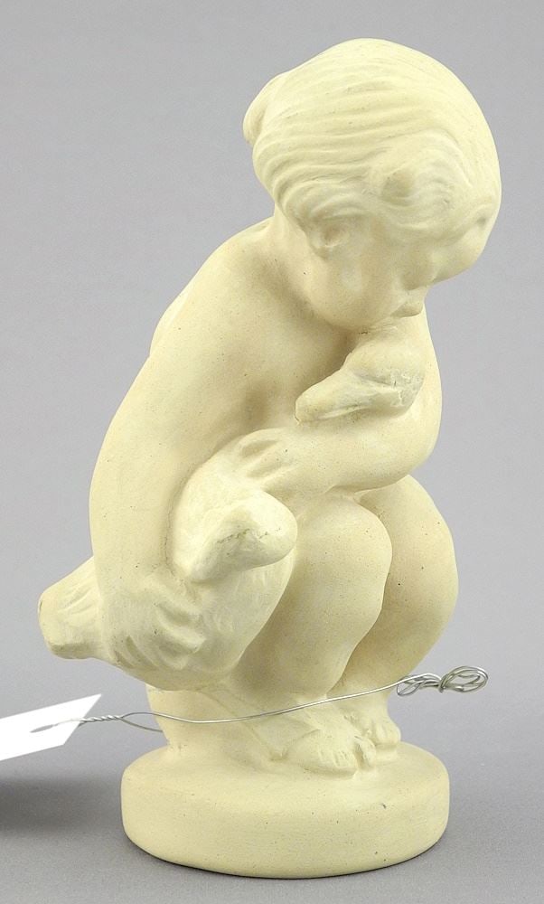 Earthenware Figure signed Herman A. Kahler, Design: Kai Nielsen, C.1920, 5 1/8"h.: Earthenware Figure signed Herman A. Kahler, Design: Kai Nielsen, C.1920, 5 1/8"h.