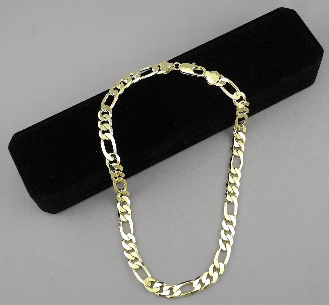14K Gold Plated Cuban Link Necklace, 17 1/2"L. (1 of 3)
