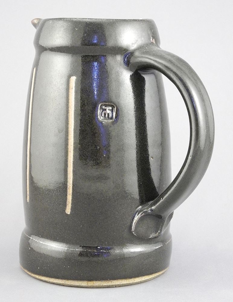 Stoneware Pitcher (7 1/4"h), Impressed Mark of Tam Irving.: Stoneware Pitcher (7 1/4"h), Impressed Mark of Tam Irving.
