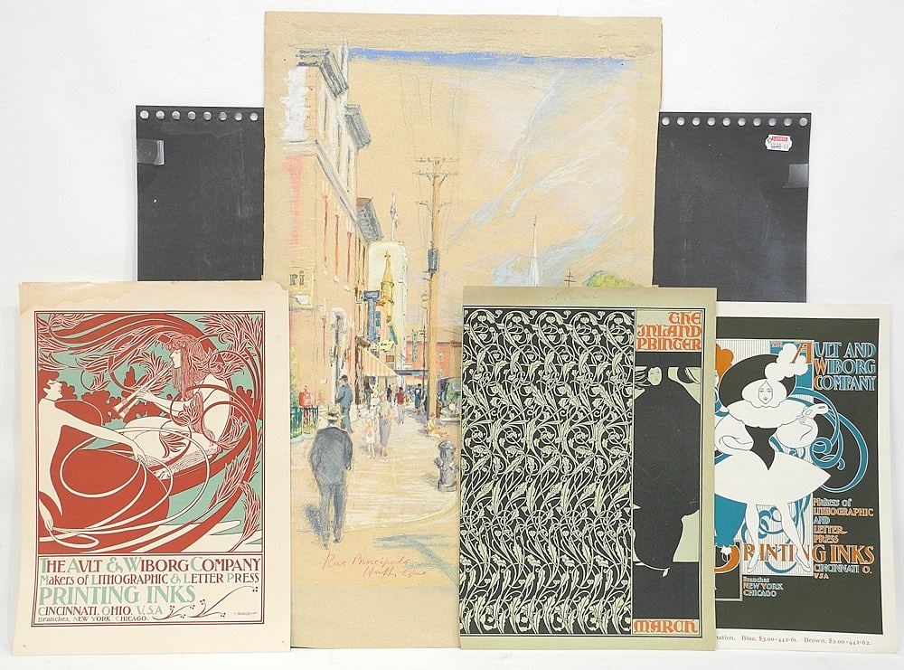 Collection of Graphic Design Ephemera: Prints / Watercolour / Periodicals. (1 of 4)