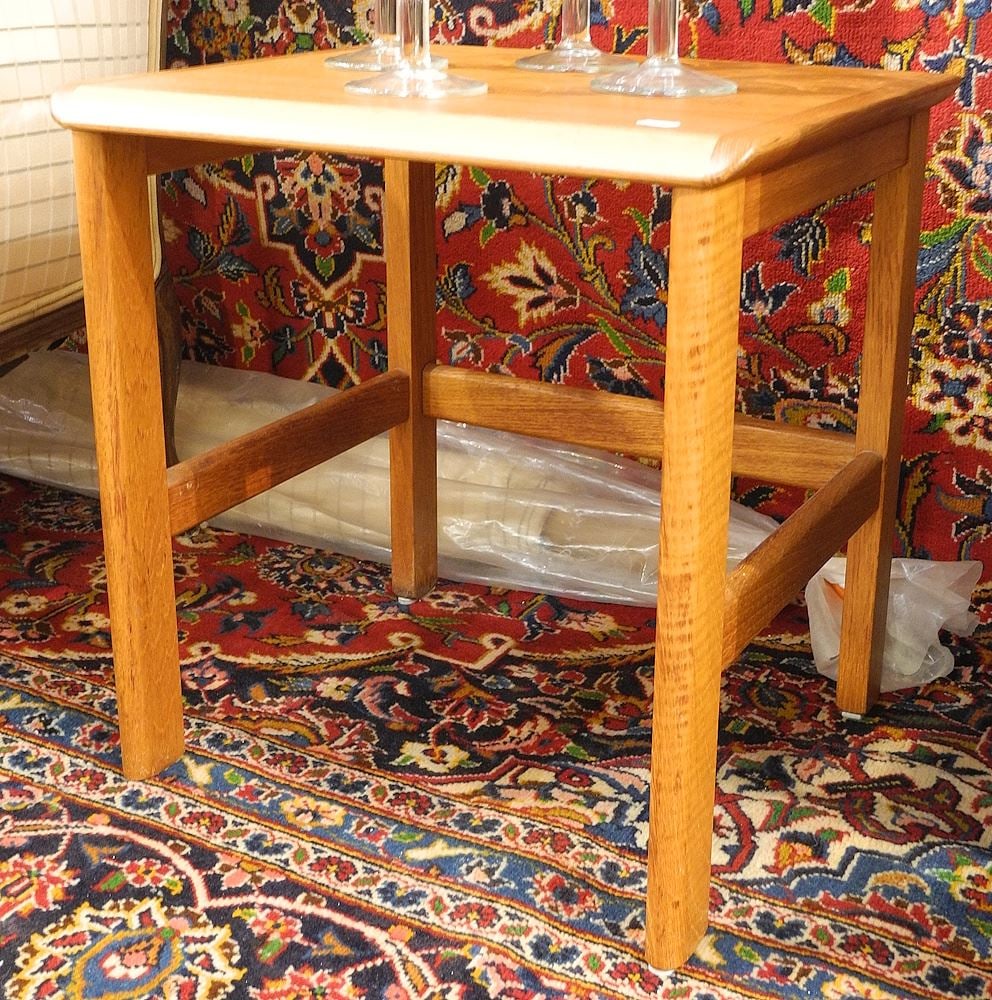 Nordic Furniture Teak Side Table, 18"h.: Nordic Furniture Teak Side Table, 18"h.