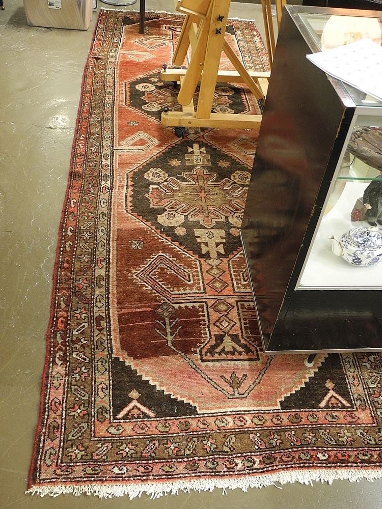 Hand Knotted Persian Carpet Approximately 12'10" x 4'2".: Hand Knotted Persian Carpet Approximately 12'10" x 4'2".
