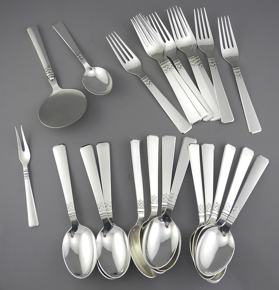 Collection of Atla Danish Silver Plated Flatware. (1 of 3)