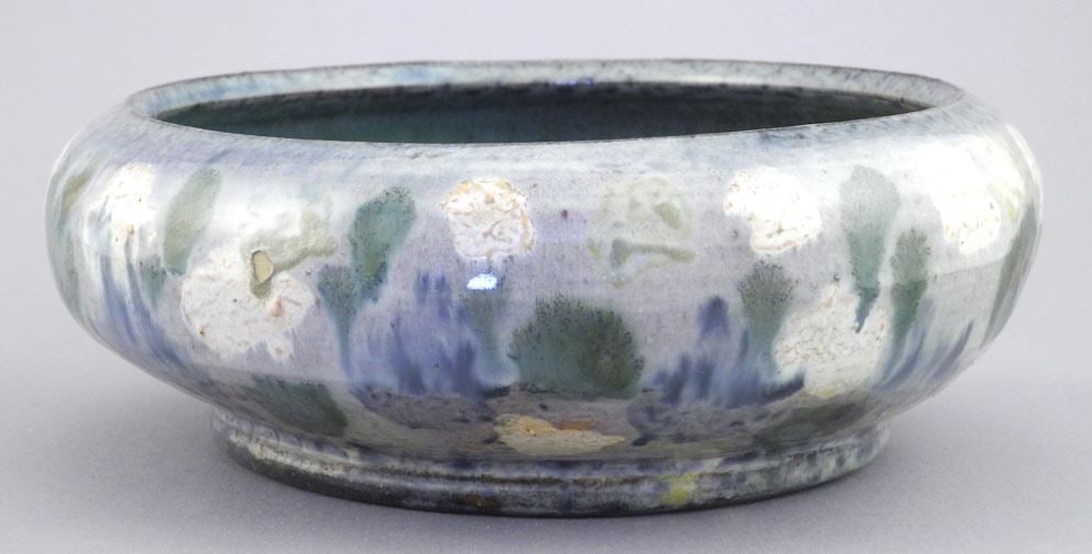 Pottery Bowl signed A. (Axel) Ebring, 3 x 8 5/8" Diameter. (1 of 4)