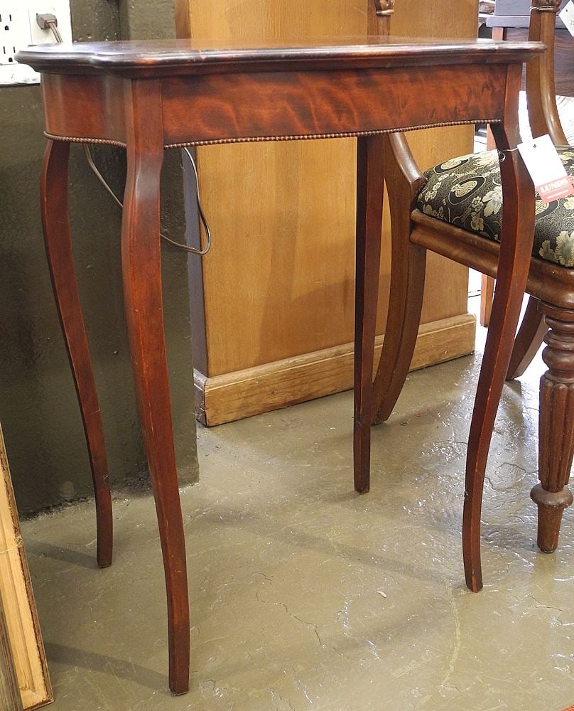 Louis XV-Style Side Table with Beaded Molding, 26 3/4"h.: Louis XV-Style Side Table with Beaded Molding, 26 3/4"h.