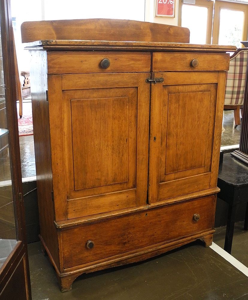 19th C. Ontario Pine Jelly Cupboard, 43"h. (1 of 8)