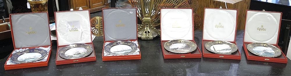 Collection of Spode Plates: Great Explorers & Age of Romance with boxes (6 pieces).: Collection of Spode Plates: Great Explorers & Age of Romance with boxes (6 pieces).