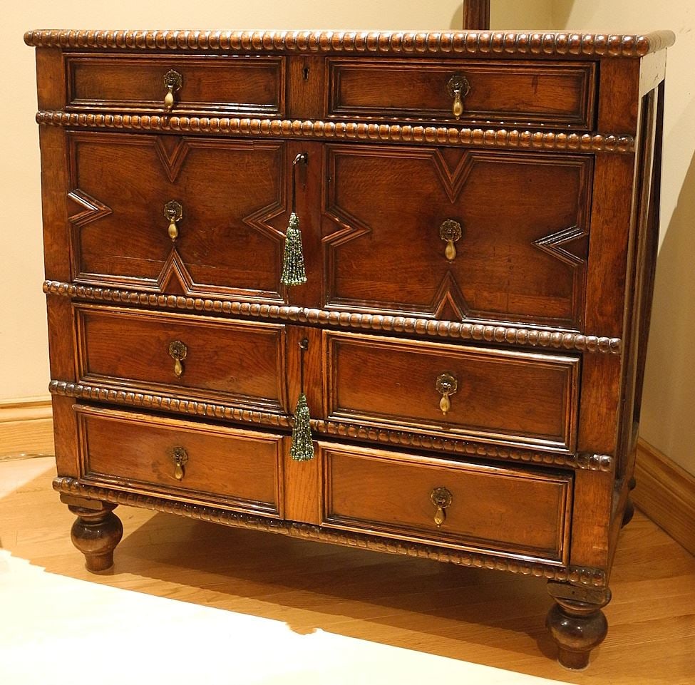 William & Mary Four Drawer Chest, 38 x 20 1/2 x 37"h. (1 of 13)