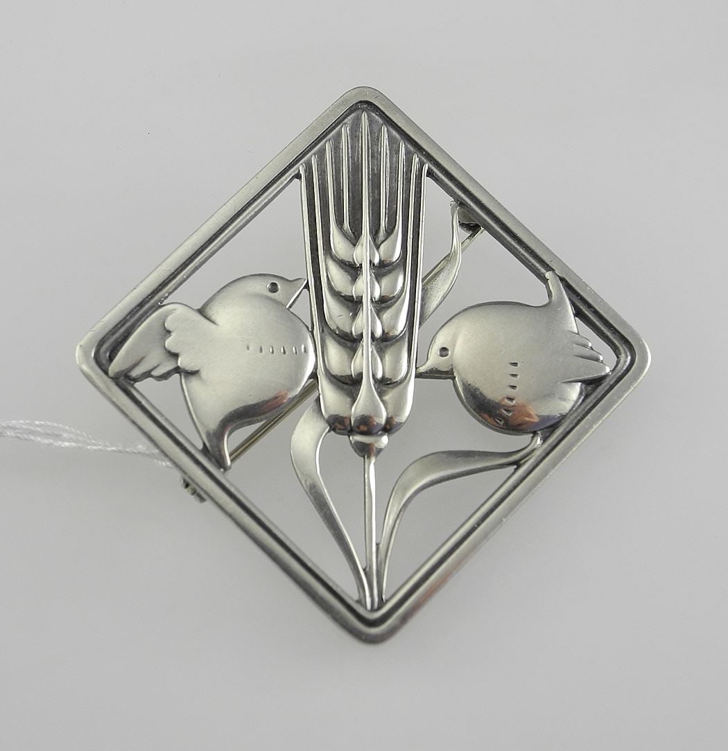 Georg Jensen Silversmiths Ltd. Sterling (marked) Silver Brooch, Model 250, 18.4g. (1 of 3)