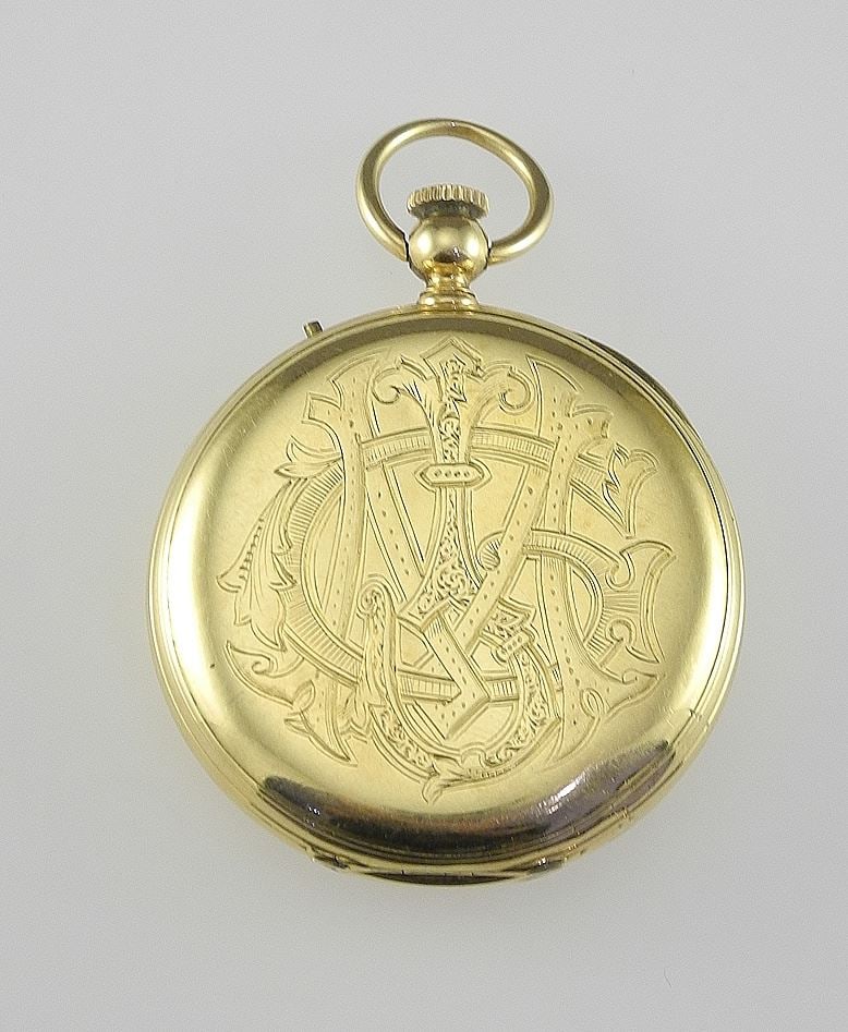 Klaftenberger No.88313 18K Gold Pocket Watch, 1 3/4" Diameter, 65.9g (1 of 6)
