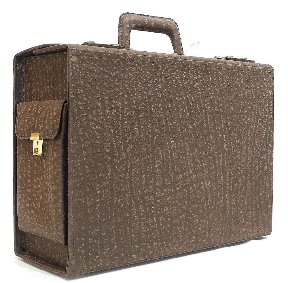 Brown South African Buffalo Legal File Case, 18 1/4"w.: Brown South African Buffalo Legal File Case, 18 1/4"w.