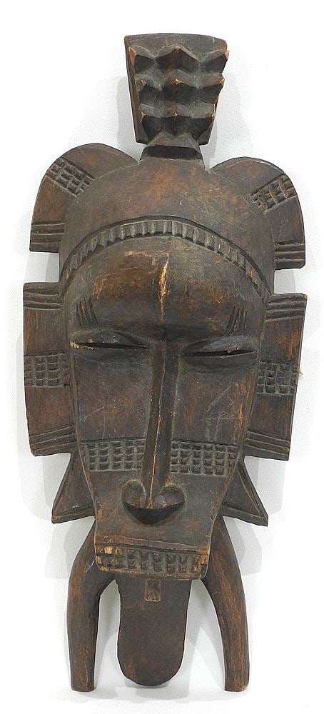 Ivory Coast Senuto Mask, 17 1/2"h.: Ivory Coast Senuto Mask, 17 1/2"h.