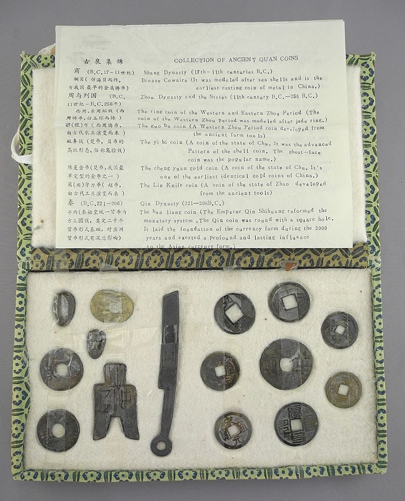 Collection of Ancient-Style Chinese Coins & Money. (1 of 3)