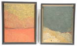 Two Mixed Media on Board signed Ray Ho 66/67, 9 7/8 x 7 1/2" & 9 1/4 x 7 3/8", No.196692 & 196717